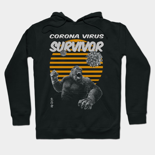 Corona Virus Survivor Hoodie by gemsart1990